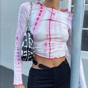 Princess Polly pink tie dye Penny Lane tee